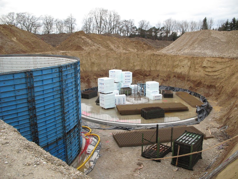 Bau der Biogasanlage Eder in Unterneukirchen