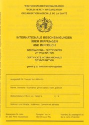 Impfpass - Internationale Bescheinigungen über Impfungen (der WHO)