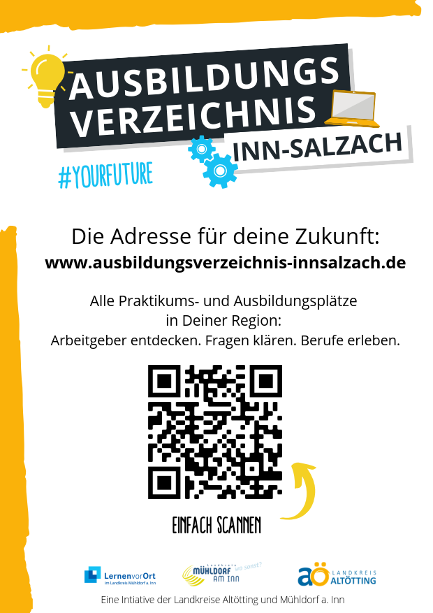 Flyer des Ausbildungsverzeichnisses Inn-Salzach