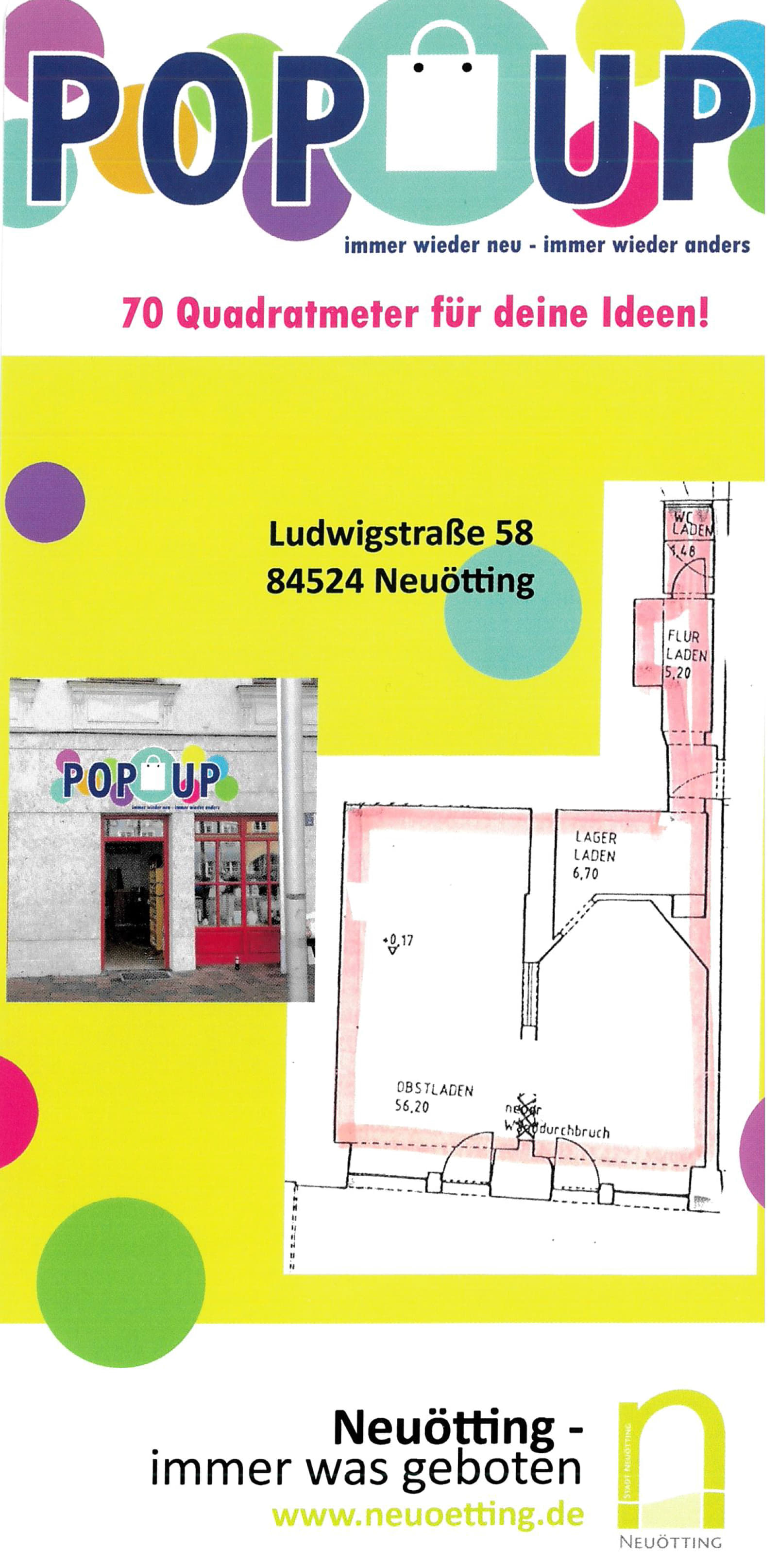 „Neu! Der PopUp-Laden in Neuötting – eine Chance für Gründer, Start-Ups und Ausprobierer