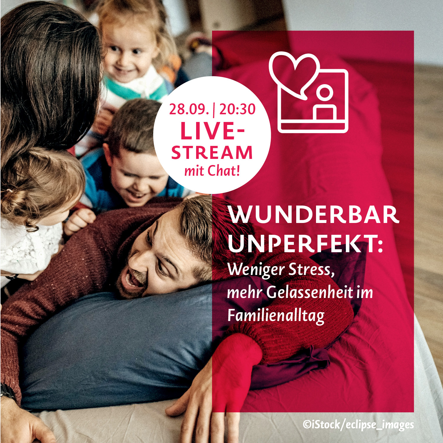 Web-Coaching_Wunderbar_unperfekt.jpg Informationen zur Veranstaltung, Bild einer lachenden Familie