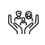 Symbolbild: Hände welche eine Familie halten