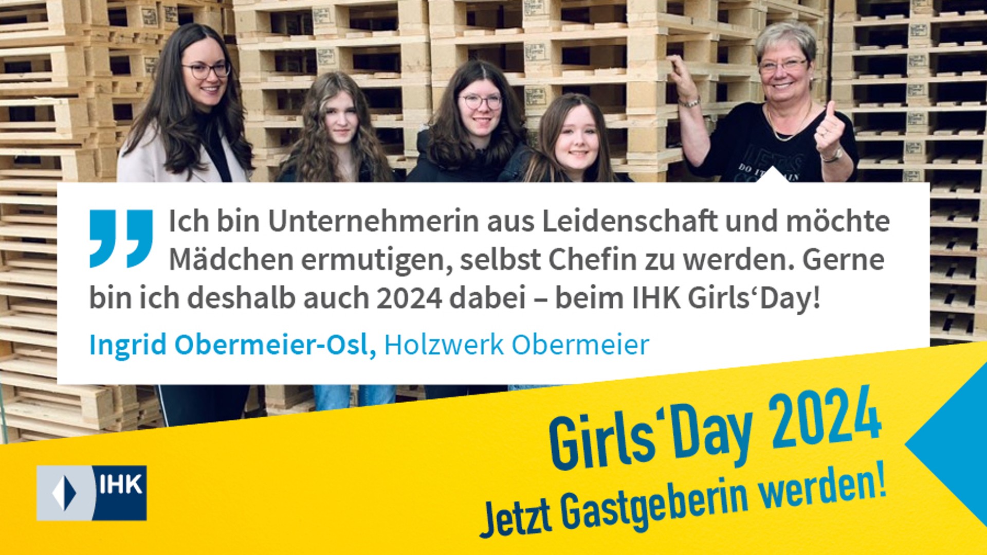 Girls'Day am 25.04.2024 - Gastgeberinnen für IHK-Aktion Ich werde Che